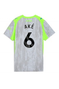 Manchester City Nathan Ake #6 Jalkapallovaatteet Naisten Kolmaspaita 2025-26 Lyhythihainen